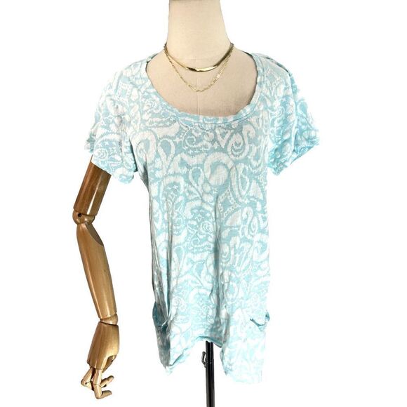 Fresh Produce Tops - Fresh Produce Shirt Cut Out Back Shoulders Wander Twin Short Sleeves XL
